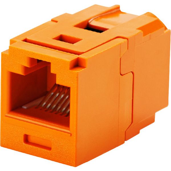 194-9115 パンドウイット カテゴリ6 JJアダプタ(RJ45中継用ジャック) オレンジ