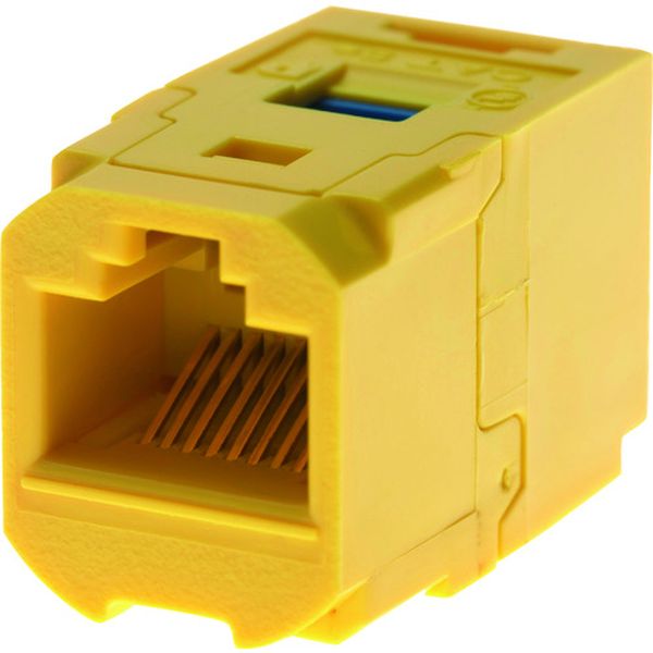 カテゴリ6 JJアダプタ(RJ45中継用ジャック) 黄