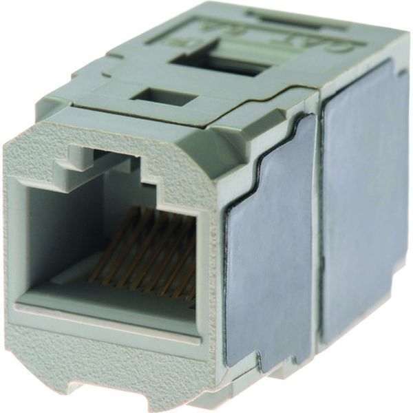 カテゴリ6A JJアダプタ(RJ45中継用ジャック) ライトグレー