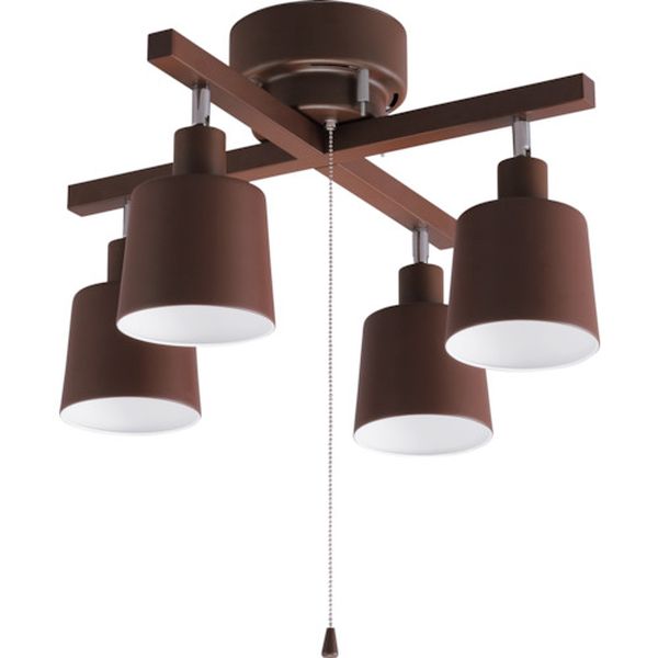 CE4LA20CT 363-2451  537645 4灯シーリング クロス ブラウン