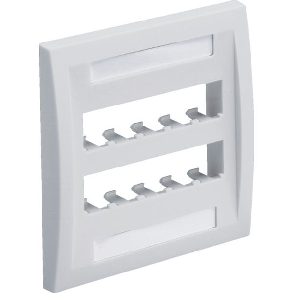フェースプレート 10ポート用 オフホワイト