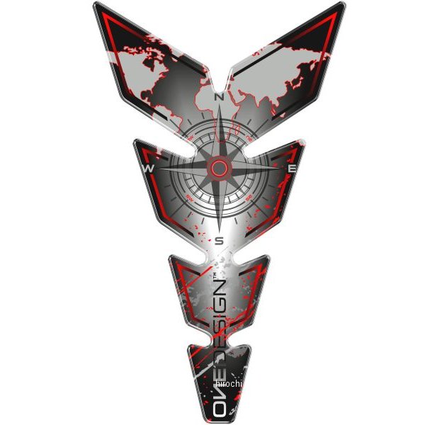 タンクパッド ナロー カーディナル 223x134mm グレー/赤