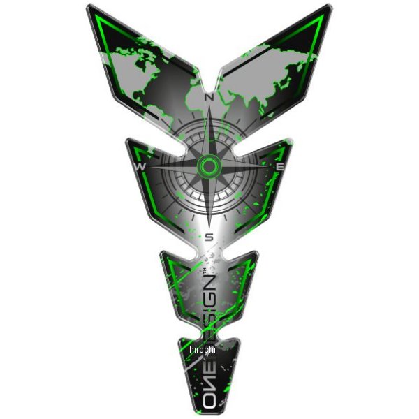 タンクパッド ナロー カーディナル 223x134mm グレー/緑