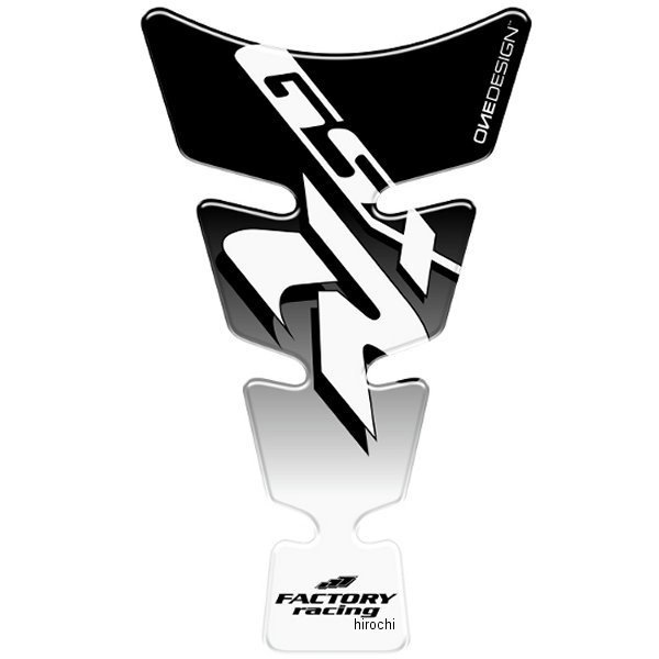 タンクパッド GSX-R 213x128mm 黒/クリア グラデーション