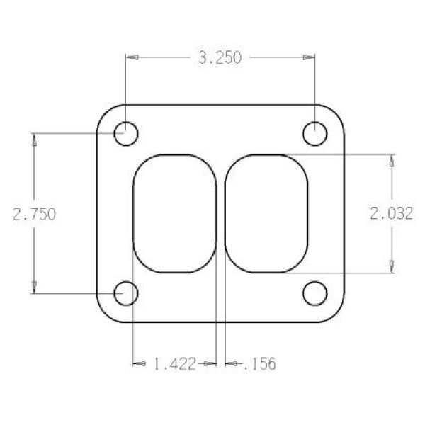 Cometic ターボ FLG T-シリーズ エキゾースト Inlet .010in エキゾーストガスケット