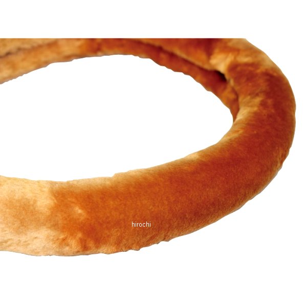 もこもこ ハンドルカバー ショートフェイクファー ステアリングカバー Sサイズ ゴールド