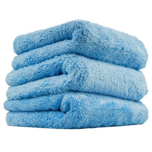 Ultra Edgeless Microfiber Towel - 16in x 16in - Blue - 3 Pack