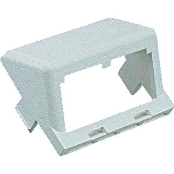 1/2サイズ2ポート用傾斜型アダプタ枠 オフホワイト(10個入) 5袋