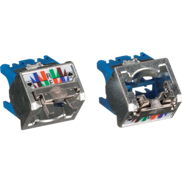 パンドウイット カテゴリ6A 上下45度シールドアングル シールド付きモジュラージャック用キャップ 青