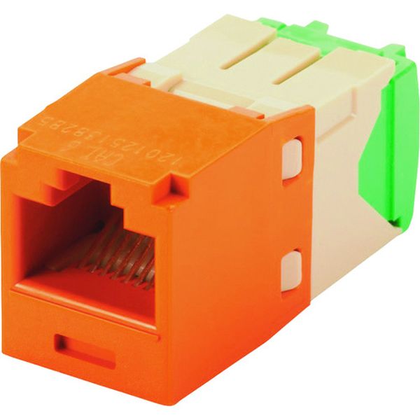 カテゴリ6 RJ45モジュラージャック UTP 28・30AWG TGタイプ オレンジ