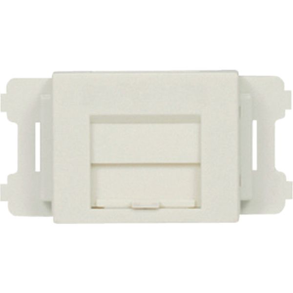JISプレート用シャッター付きアダプタ 白 (10個入)