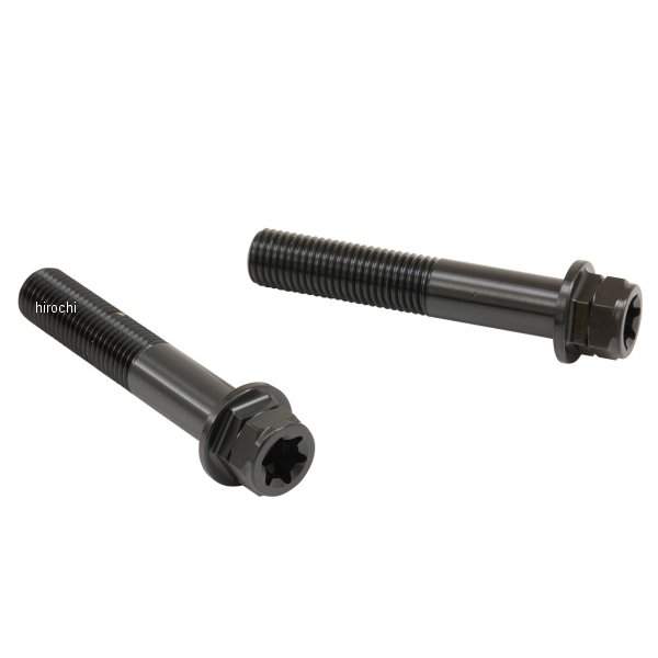 ブレンボ brembo ステンレスキャリパーマウントボルト 65mm フランジ六角 M10/P1.25 ヘクサロビュラ 2本入 黒