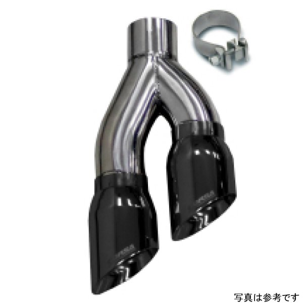 Universal Stainless Steel Exhaust Single Side Exit w/ 4in Black PVD Pro-Series Tip