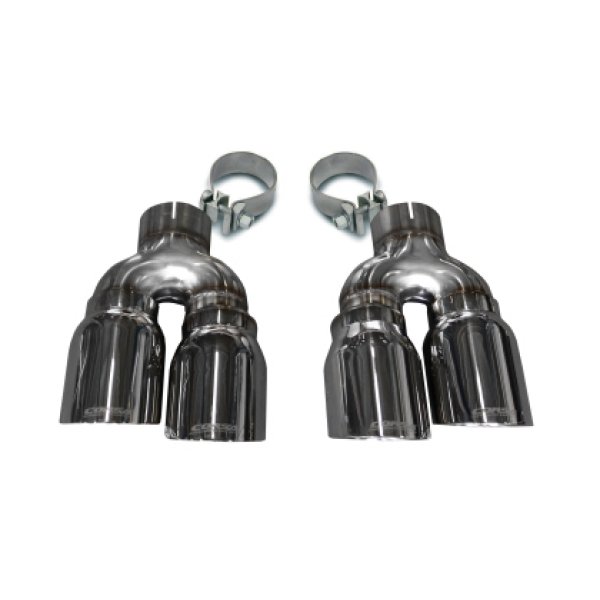 16-18 Cadillac ATS 3.6T 4in Inlet / 4in Outlet Twin Polished Tip Kit (For  Exhaust Only)