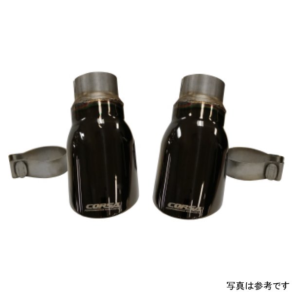 15-17 Dodge Charger R/T Pursuit Valance 2.5in Inlet / 4in Outlet Black PVD Tip Kit