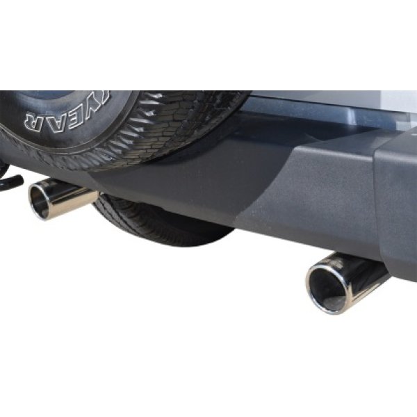 /dB Jeep 07-11 Wrangler 3.8L/12-14 Wrangler 3.6L Polished Sport Axle-Back Exhaust