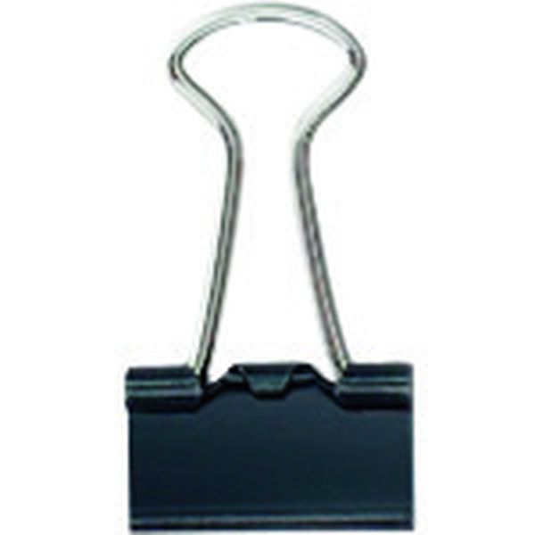 CP107 196-9109  35450)ダブルクリップ  極豆 黒 20個