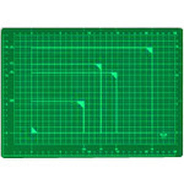CSA4GR 197-0656  48573)カッターマット A4 GR  緑