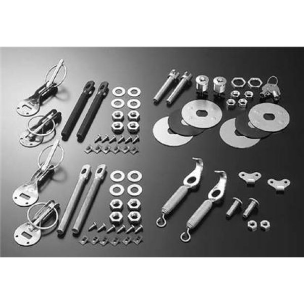 Cusco BODY PinS For HOOD ALUMinUM-Black Universal