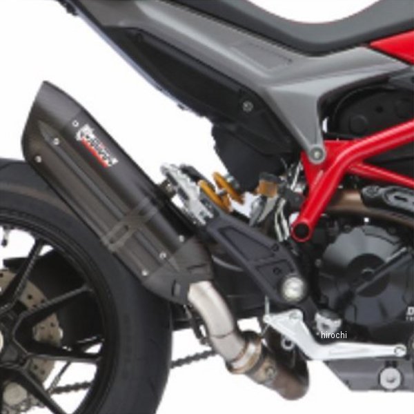 スリップオンマフラー 触媒あり SUONO 13年-15年 ドゥカティ Hyperstrada821 ブラックステンレス