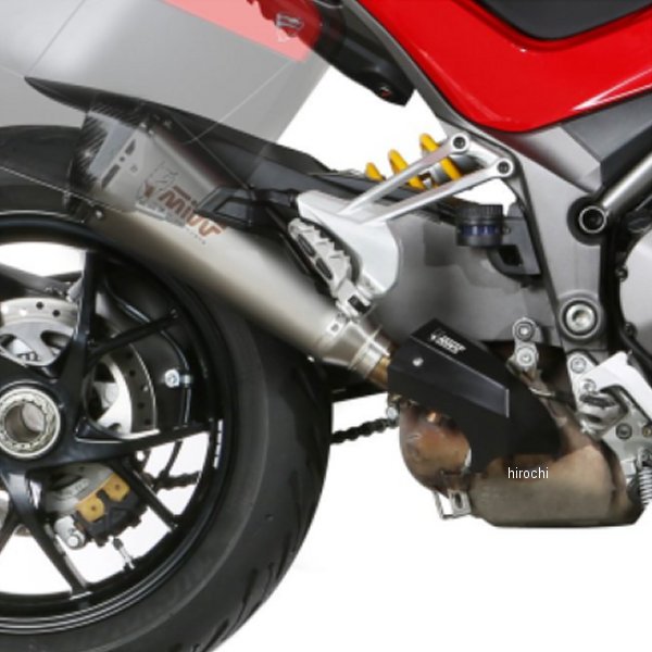 スリップオンマフラー DELTA 2018年-20年20 ドゥカティ ムルティストラーダ1260 ブラックステンレス