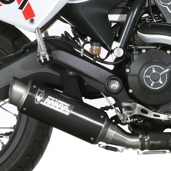 スリップオンマフラー 触媒なし 15年-20年 ドゥカティ スクランブラー800 アイコン ブラックステンレス