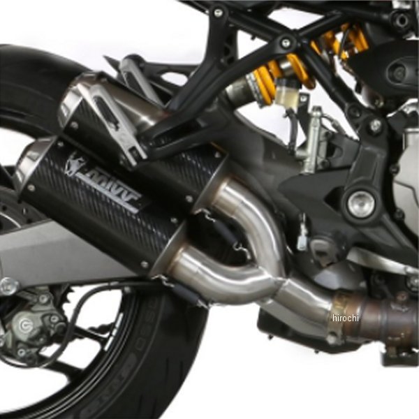 ダブルスリップオンマフラー MK3 18年-20年 ドゥカティ モンスター821 カーボン