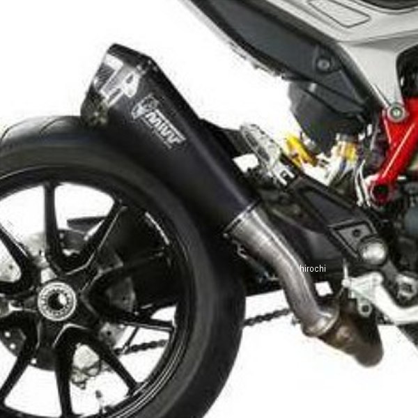 スリップオンマフラー 触媒あり DELTA 16年-18年 ドゥカティ ハイパーモタード939 ブラックステンレス