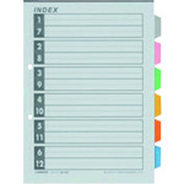 D027J6Y  260482インデックスA4S 6色6山10組D027J6Y