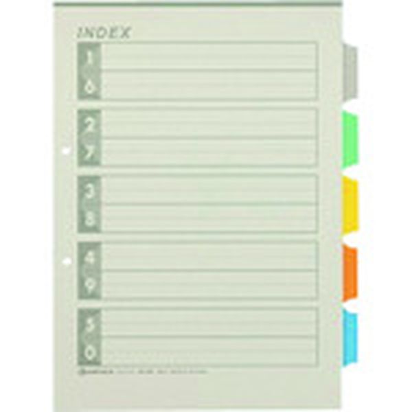 D137J5Y 196-4643 再生インデックスA4S 5色5山10組  (381297)
