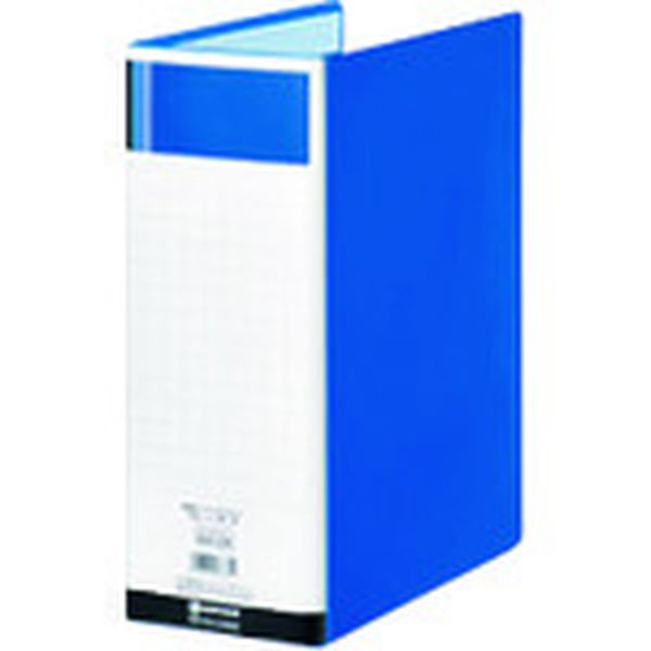 D179JBL  830318パイプ式ファイル両開きSE青100mm