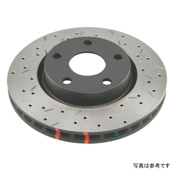 2015 Ford Mustang EcoBoost/GT w/o Brembo Calipers Rear Drilled/Slotted 4000 Series Rotor