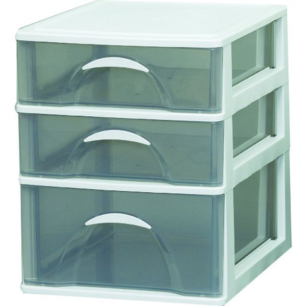 218689 デスクチェスト  ライトグレー