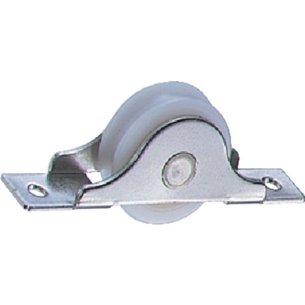 DES0241 849-6053  ジュラコン(R)戸車ステンレス枠ベアリング入 24mm 丸