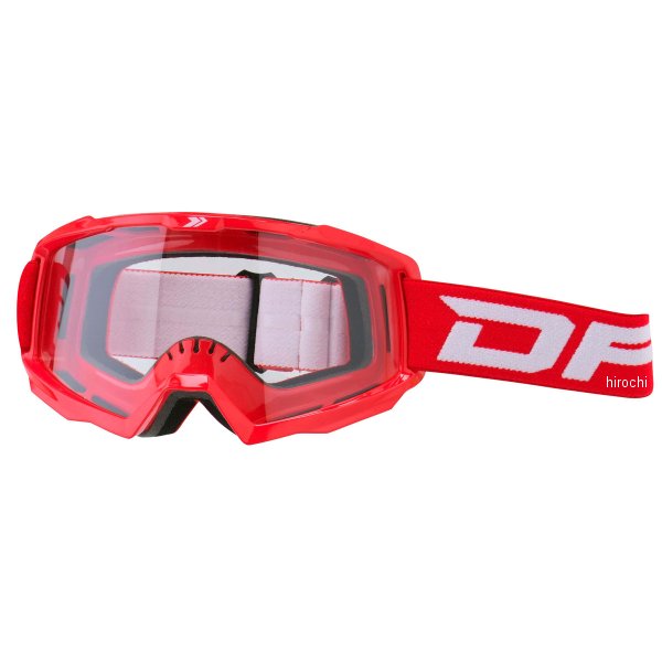 スピード ゴーグル 赤/クリアレンズ