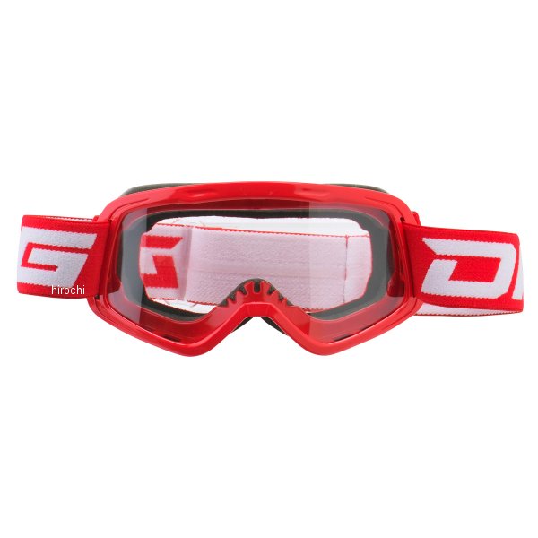 キッズ用 ホッパー ゴーグル 赤/クリアレンズ