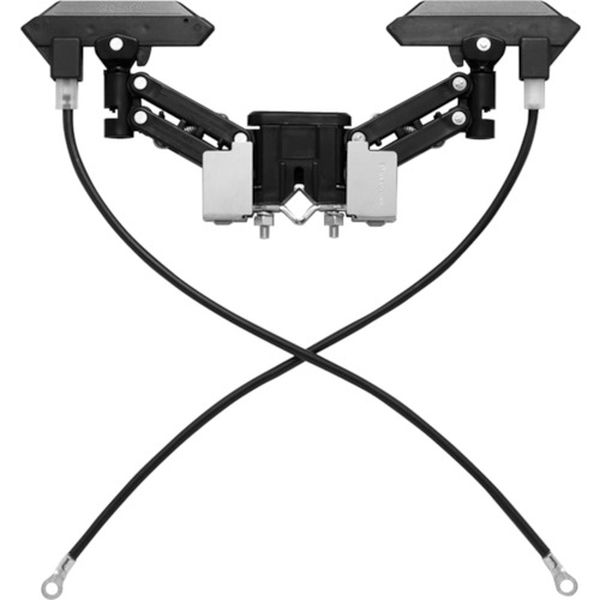 集電アーム 平型接続端子付 タンデム型 角棒用