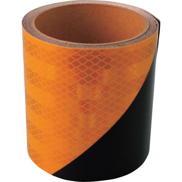 日東エルマテリアル 粗面高輝度プリズム反射テープDM7660 100mmX3M 黄/黒