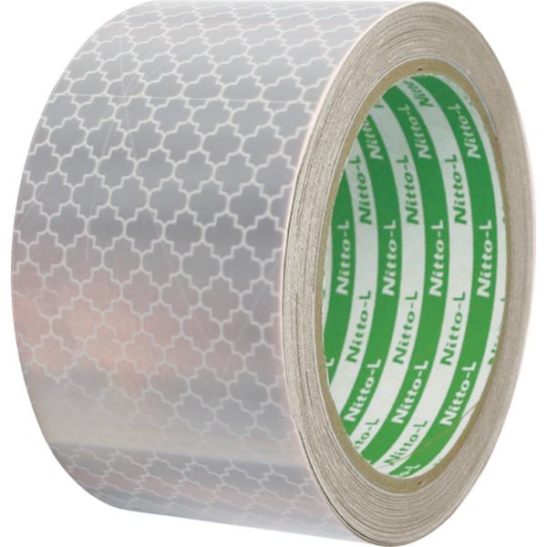 日東エルマテリアル 軟質高輝度プリズム反射テープDM9600 50mm×5M 白