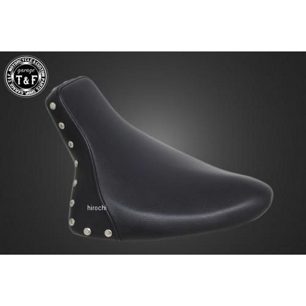 スタッド付きシングルシート スムース ストレッチリアフェンダー&フラットフェンダー専用 ドラッグスター400 黒