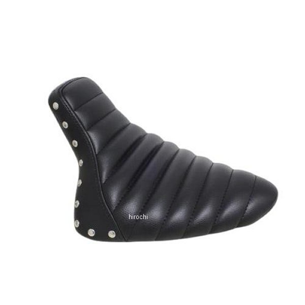 スタッド付きシングルシート タックロール ストレッチリアフェンダー&フラットフェンダー専用 黒