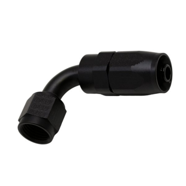 6AN Female Swivel 90-Degree Hose End CPE - Anodized Matte Black