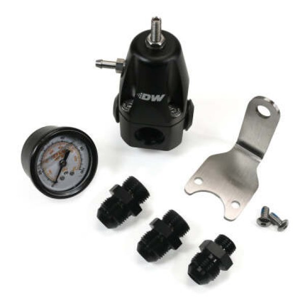 DWR1000 AFPR + Pressure Gauge + 8AN Fittings - Anodized Black