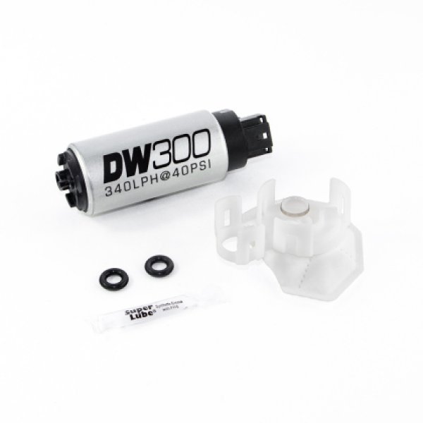 340lph DW300C Compact Fuel Pump w/Install Kit 08-15 Mitsubishi EVO X (w/o Clips)