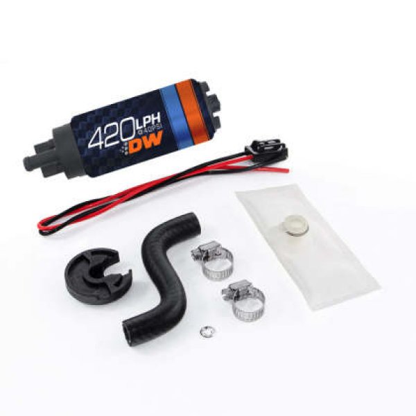 DW420 Series 420lph In-Tank Fuel Pump w/ Install Kit For 85-97 Ford Mustang