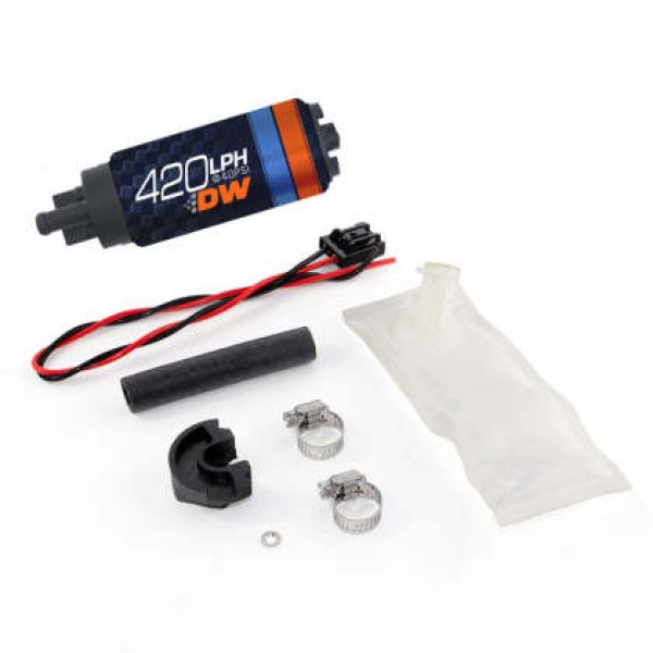 DW420 Series 420lph In-Tank Fuel Pump w/ Install Kit For 94-02 Nissan S14/S15