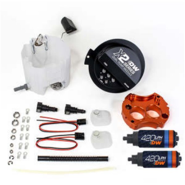 X2 Series Fuel Pump Module w/ 2 DW420s For 2010-15 Camaro LS 3.7 V6