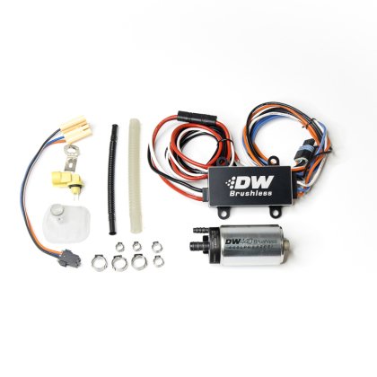 DW440 440lph Brushless Fuel Pump w/ PWM Controller & Install Kit 2015+ Ford Mustang GT