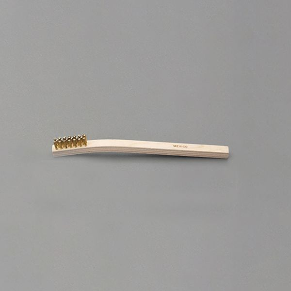 6.4x32x200mm 柄付ブラシ(真鍮、3列)