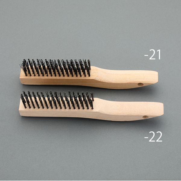 25x250mm 柄付ブラシ(薄毛/カーボンスチール)